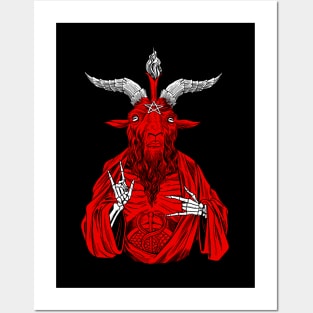 AntiChrist loves Baphomet goat Pagan Heretic 666 Posters and Art